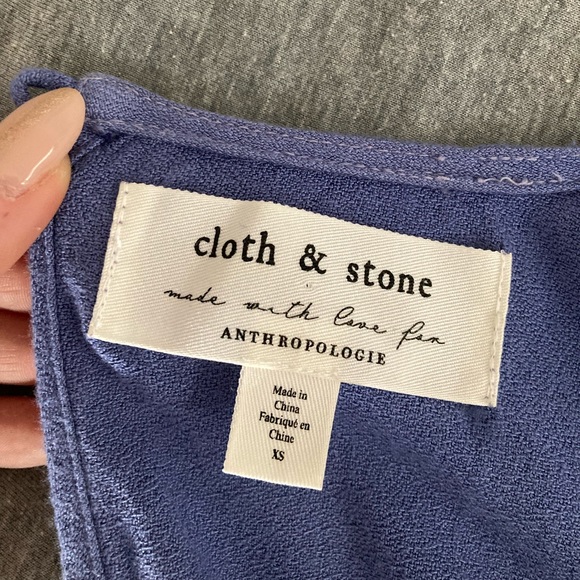 Cloth and Stone Purple Bell Sleeve Blouse - Picture 6 of 7